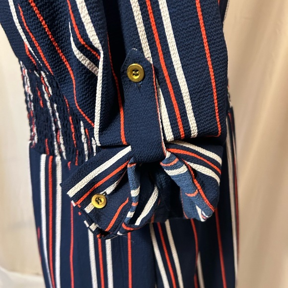 Summer Zippered Shift; Full or 3/4 Sleeve Options W/ Button Roll-Up (Size PL) - Picture 5 of 9